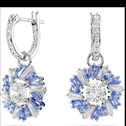 Boucles oreilles Swarovski Idyllia E - 5680016 bleu,argent