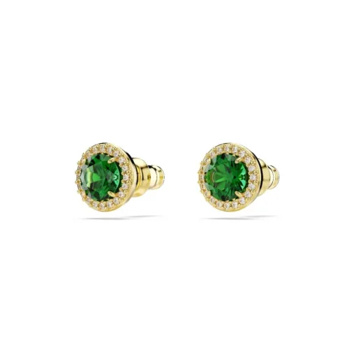 Boucles oreilles Swarovski Una  - 5680562 Plaqué or Vert