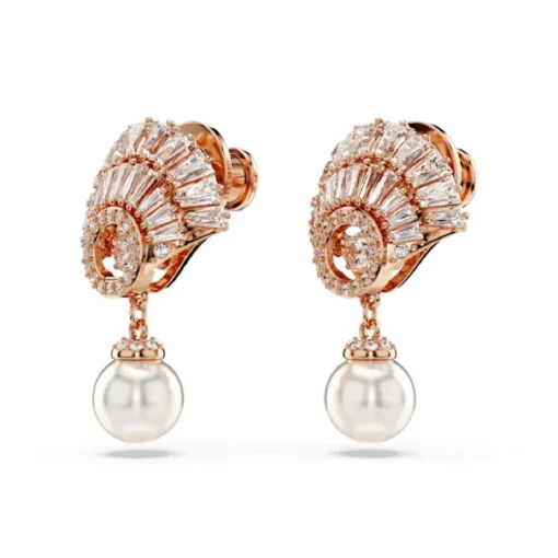 Boucles oreilles Swarovski Idyllia E Drop Pearl - 5689196 doré rose,blanc