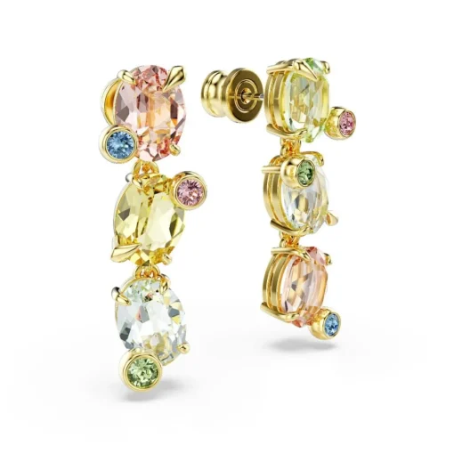 Boucles oreilles Swarovski Gema - 5714815 Plaqué or Multicolore