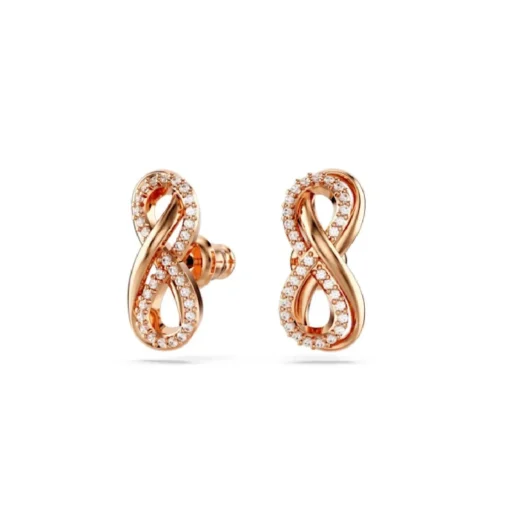 Boucles oreilles Swarovski Hyperbola Fig Pave - 5684085 blanc,doré