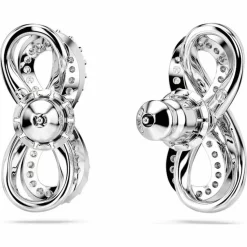 Boucles oreilles Swarovski Hyperbola Fig Pave - 5687269 blanc,argent