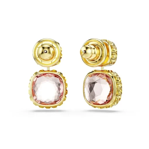 Boucles oreilles Swarovski Chroma Versatile - 5692492 Plaqué or Bleu