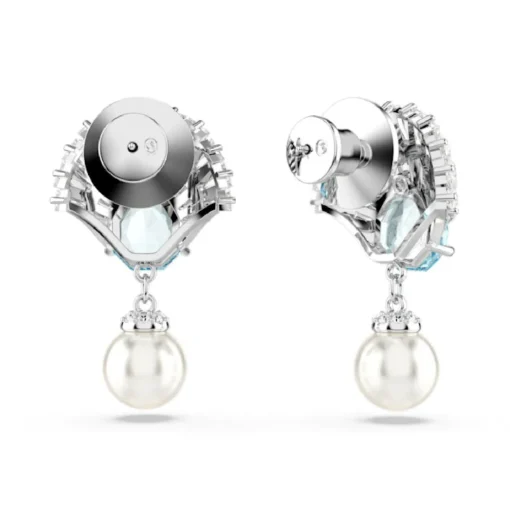 Boucles oreilles Swarovski Idyllia E Drop Pearl - 5680301 bleu,argent