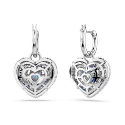 Boucles oreilles Swarovski Hyperbola Heart - 5680392 bleu,argent
