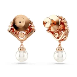 Boucles oreilles Swarovski Idyllia E Drop Pearl - 5689196 doré rose,blanc