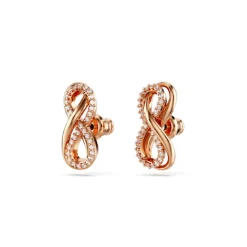 Boucles oreilles Swarovski Hyperbola Fig Pave - 5684085 blanc,doré