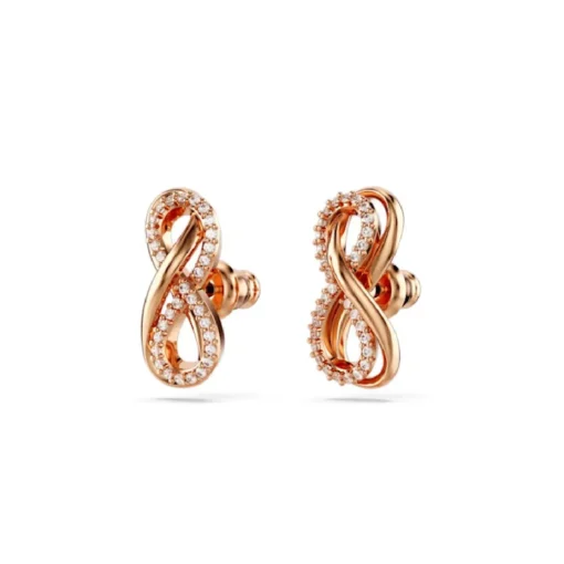 Boucles oreilles Swarovski Hyperbola Fig Pave - 5684085 blanc,doré