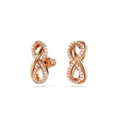 Boucles oreilles Swarovski Hyperbola Fig Pave - 5684085 blanc,doré