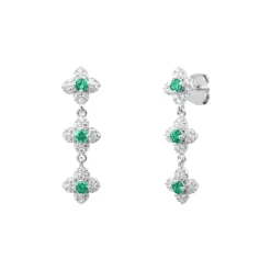 Boucles Punica bijoux Fine FIN_E12_RHO Argent