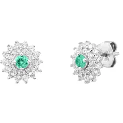 Boucles Punica bijoux Fine FIN_E16_RHO Argent