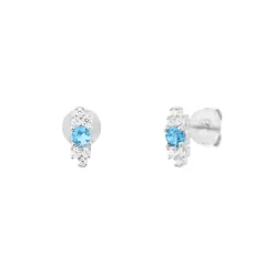 Boucles Punica bijoux Fine FIN_E03_RHO Argent