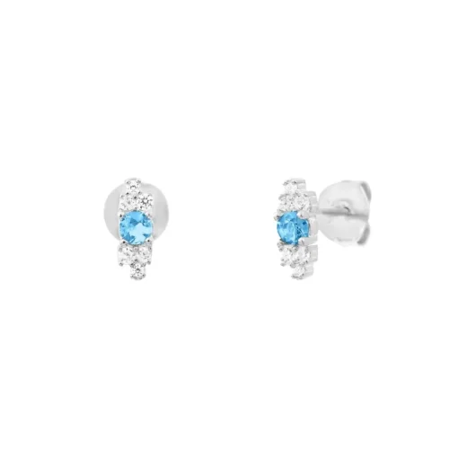 Boucles Punica bijoux Fine FIN_E03_RHO Argent