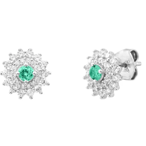 Boucles Punica bijoux Fine FIN_E16_RHO Argent