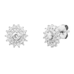 Boucles Punica bijoux Fine FIN_E13_RHO Argent