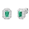 Boucles Punica bijoux Vintage VIN_E04_RHO Argent