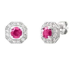 Boucles Punica bijoux Vintage VIN_E06_RHO Argent
