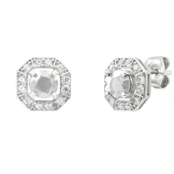 Boucles Punica bijoux Vintage VIN_E05_RHO Argent