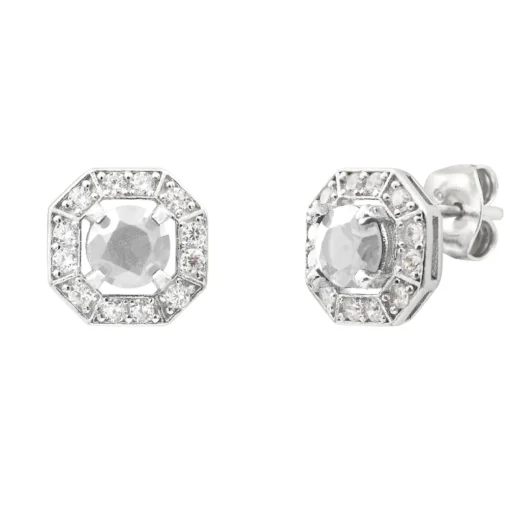 Boucles Punica bijoux Vintage VIN_E05_RHO Argent