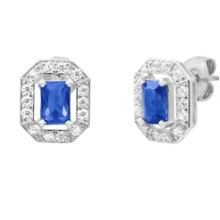 Boucles Punica bijoux Vintage VIN_E03_RHO Argent