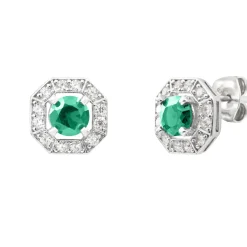 Boucles Punica bijoux Vintage VIN_E08_RHO Argent