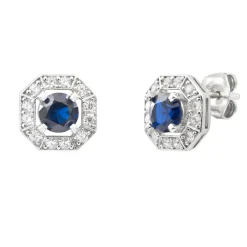 Boucles Punica bijoux Vintage VIN_E07_RHO Argent