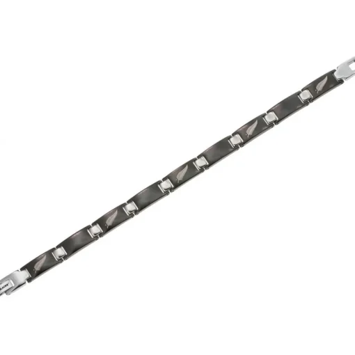 Bracelet All Blacks 682020 - Bracelet Gourmette Noir Homme