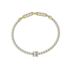 Bracelet Arm Party Acier Doré Maille Tennis
