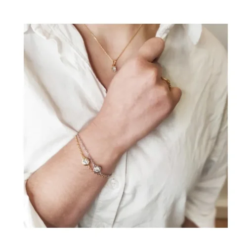 Bracelet Birth Stone Myc-Paris - Multicolore et Cristal DB0005_S_04+DB0005_G_04