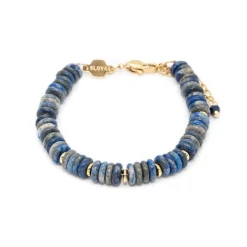 Bracelet Blima en pierres Lapis-lazuli