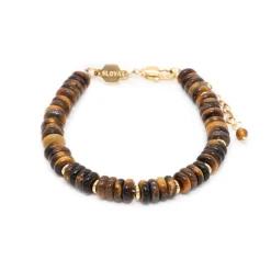 Bracelet Blima en pierres Oeil de Tigre