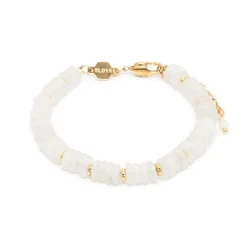 Bracelet Blima en pierres Jade blanche
