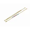 Bracelet Boheme Acier Doré Multi Chaines 16+3 cm Et Résine