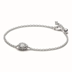 Bracelet Chaîne Halo Poire Scintillant