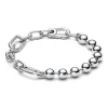Bracelet Chaîne Sphère Métallique et Link Argent Pandora ME