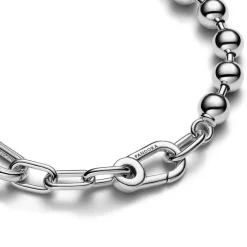 Bracelet Chaîne Sphère Métallique et Link Argent Pandora ME