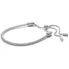 Bracelet Coulissant Maille Cloutée Pandora Moments