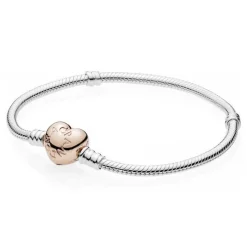 Bracelet Cœur & Maille Serpent Moments
