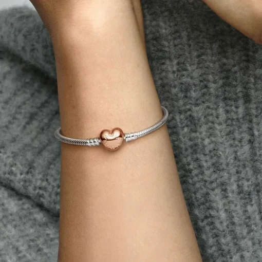 Bracelet Cœur & Maille Serpent Moments