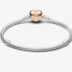 Bracelet Cœur & Maille Serpent Moments