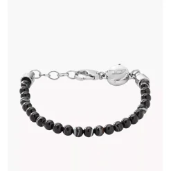 Bracelet Diesel DX0848040 - Bracelet Tresse Cuir Noir Homme