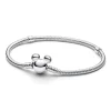 Bracelet Disney Maille Serpent Fermoir Mickey Pandora Moments