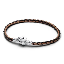 Bracelet en Cuir Tressé Disney Fermoir Le Roi Lion Pandora Moments