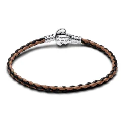 Bracelet en Cuir Tressé Disney Fermoir Le Roi Lion Pandora Moments