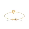 Bracelet fantaisie double rond femme plaqué or Maison de la Bijouterie UYZZ64ZV