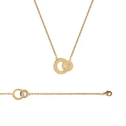 Bracelet fantaisie double rond femme plaqué or Maison de la Bijouterie UYZZ64ZV