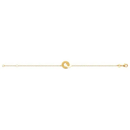 Bracelet fantaisie double rond femme plaqué or Maison de la Bijouterie UYZZ64ZV