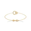 Bracelet fantaisie maille forçat plaqué or Maison de la Bijouterie UW33V3ZV