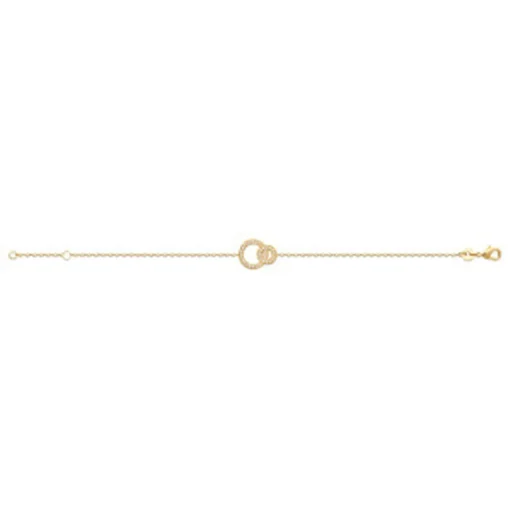 Bracelet fantaisie maille forçat plaqué or Maison de la Bijouterie UW33V3ZV