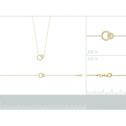 Bracelet fantaisie maille forçat plaqué or Maison de la Bijouterie UW33V3ZV